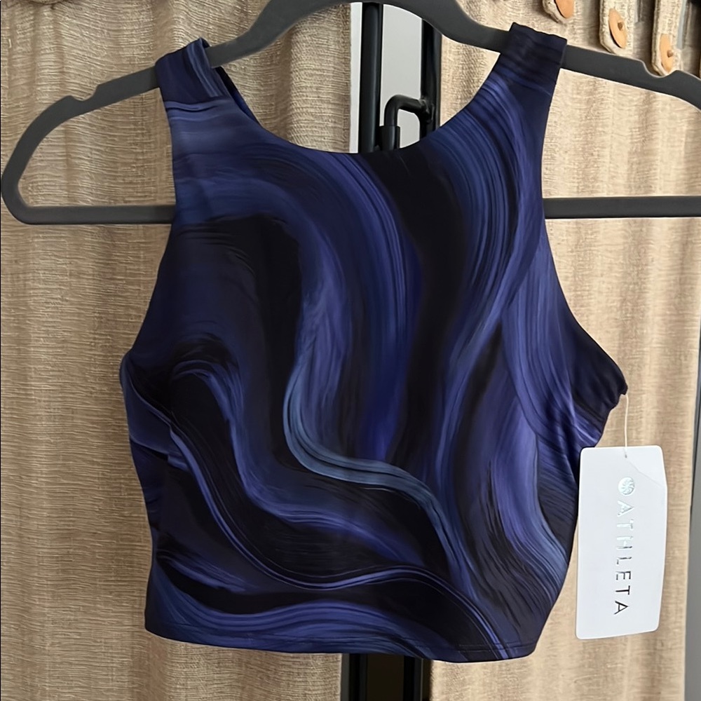 Athleta Women's Blue Swirl Tank Top
